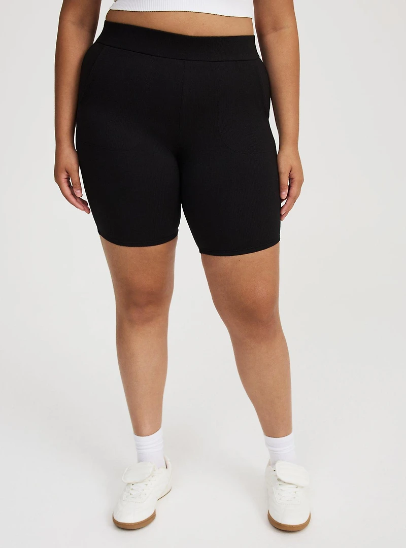 9'' Ribbed Bike Short