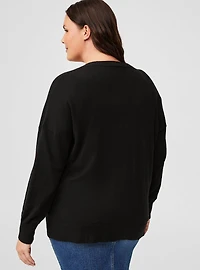 Boyfriend Cardigan Drop Shoulder Sweater