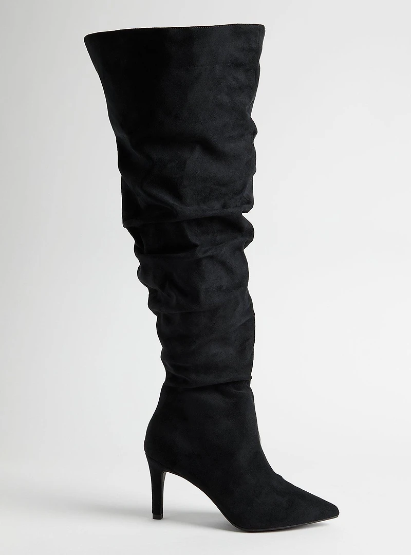 Over-The-Knee Stiletto Slouch Boot (WW)