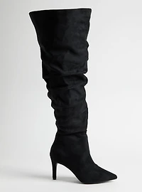 Over-The-Knee Stiletto Slouch Boot (WW)