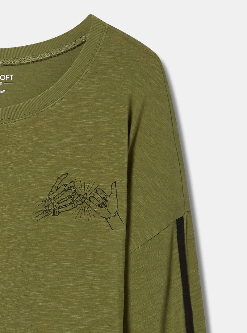 Promise Relaxed Fit Super Soft Slub Long Sleeve åTee