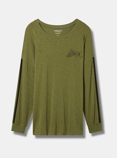 Promise Relaxed Fit Super Soft Slub Long Sleeve åTee