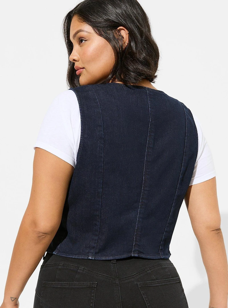 Studio Denim Tailored Vest