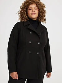 Softest Coat Double Breasted Peacoat