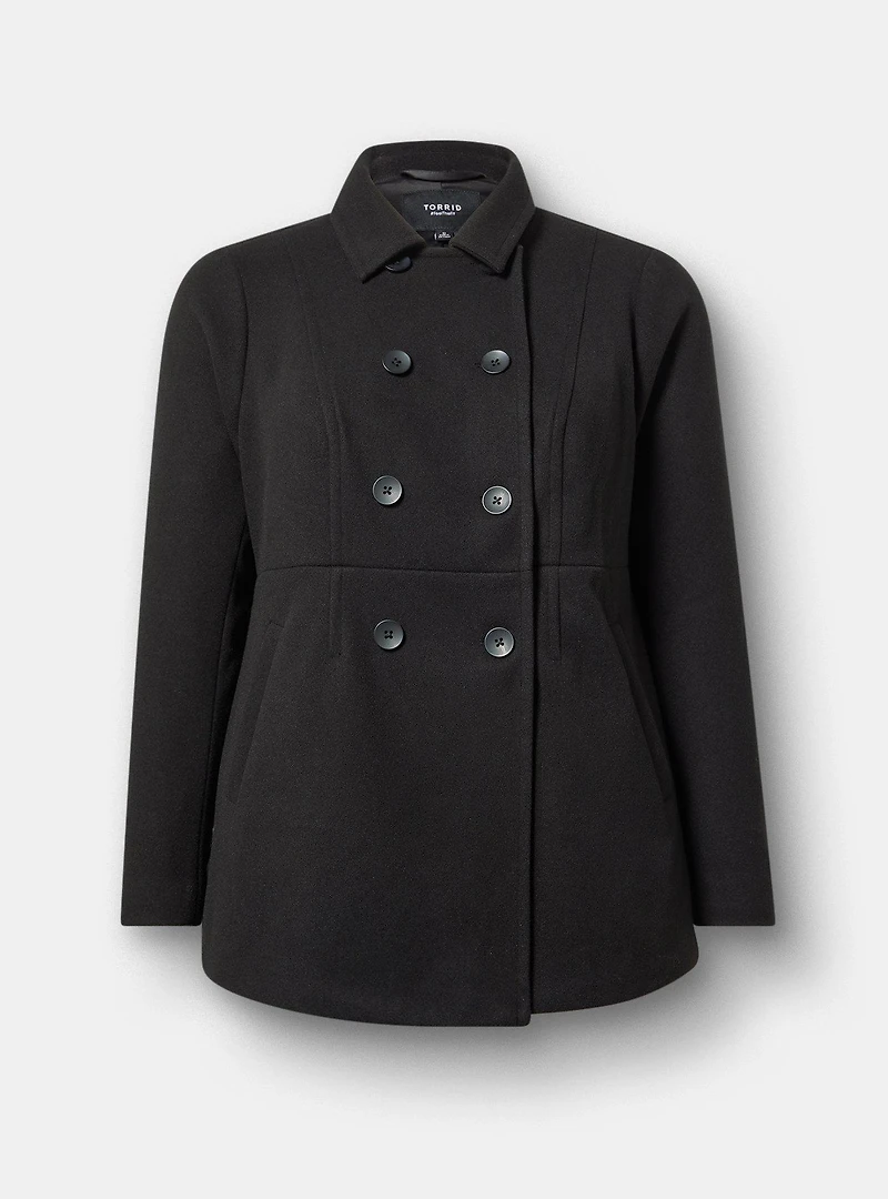 Softest Coat Double Breasted Peacoat