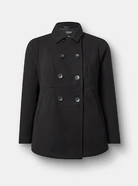 Softest Coat Double Breasted Peacoat