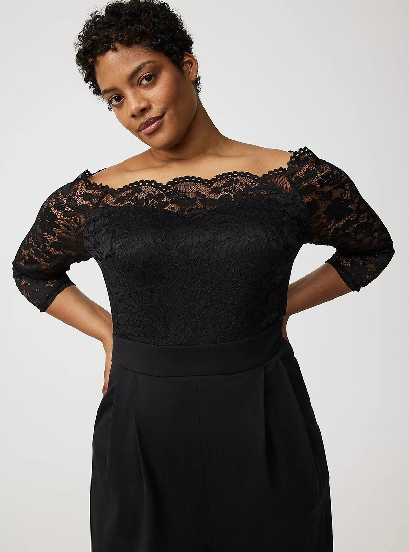 Off-Shoulder Jumpsuit