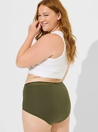 Leakproof Cotton Mid-Rise Brief Panty