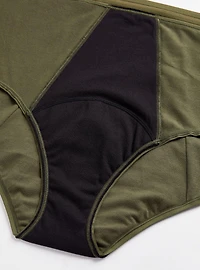 Leakproof Cotton Mid-Rise Brief Panty