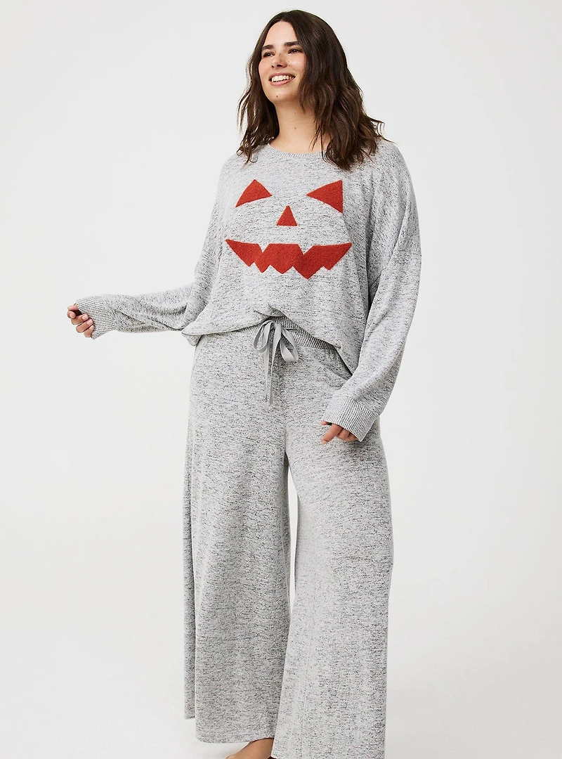 Super Soft Plush Wide-Leg Lounge Pant