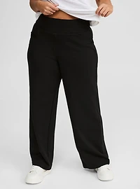 Pull On Pixie Wide Leg Studio Luxe Ponte Pant