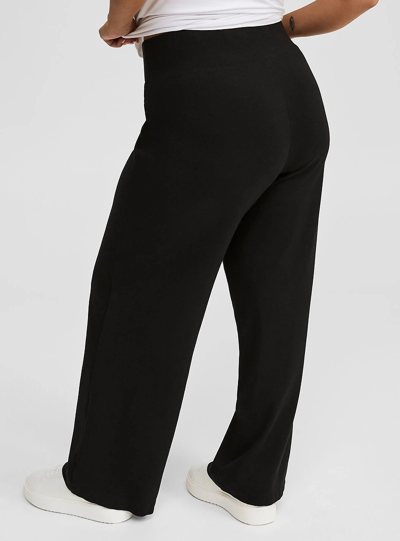 Pull On Pixie Wide Leg Studio Luxe Ponte Pant
