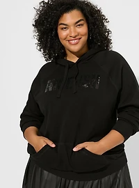 Sequin Nice-Ish Classic Fit Cozy Fleece Pullover Hoodie