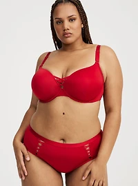 Microfiber Mid-Rise Cut-Out Hipster Panty