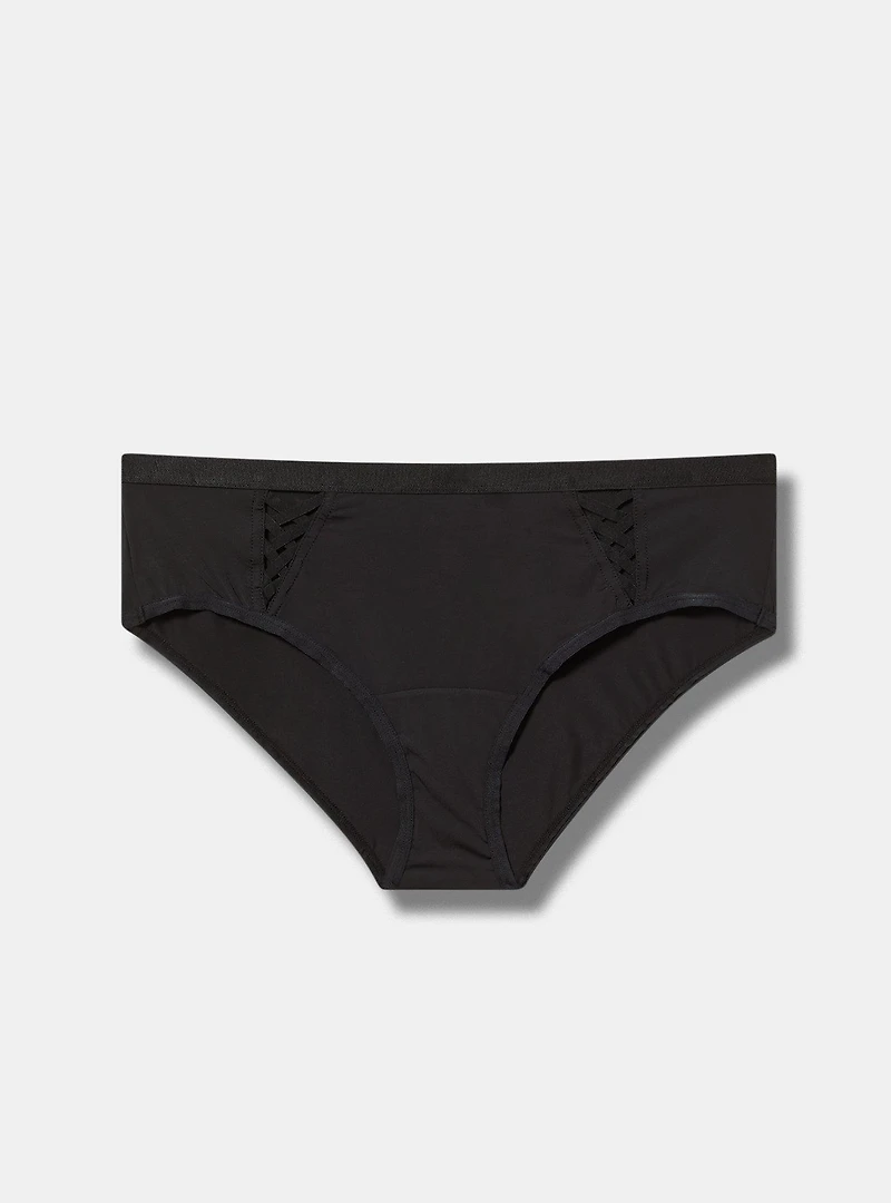 Microfiber Mid-Rise Cut-Out Hipster Panty