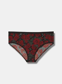 Microfiber Mid-Rise Cut-Out Hipster Panty