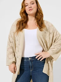 Dolman Pointelle Ruana