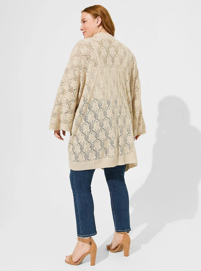 Dolman Pointelle Ruana
