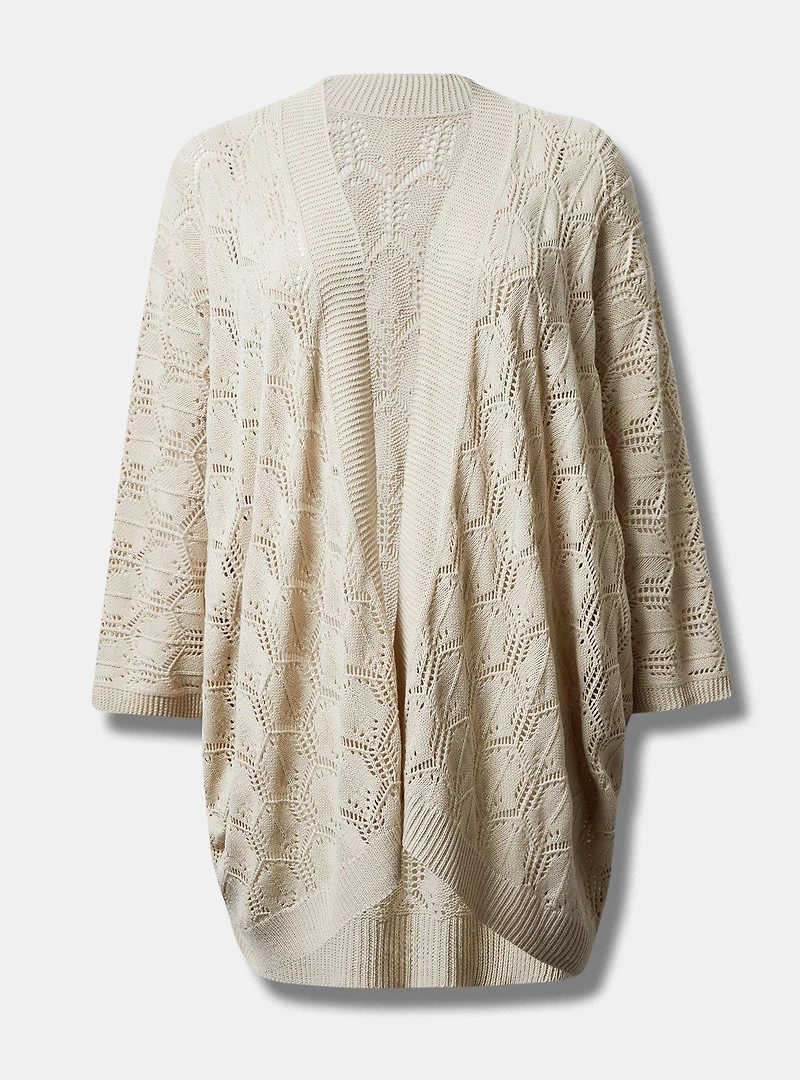 Dolman Pointelle Ruana