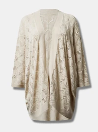Dolman Pointelle Ruana