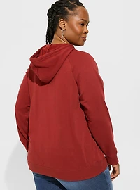 Queen Cozy Fleece Destructed Hoodie