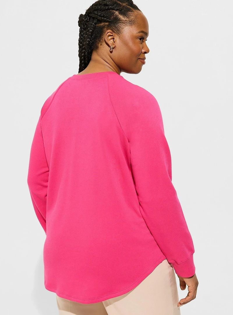 Cozy Fleece Henley Sweatshirt