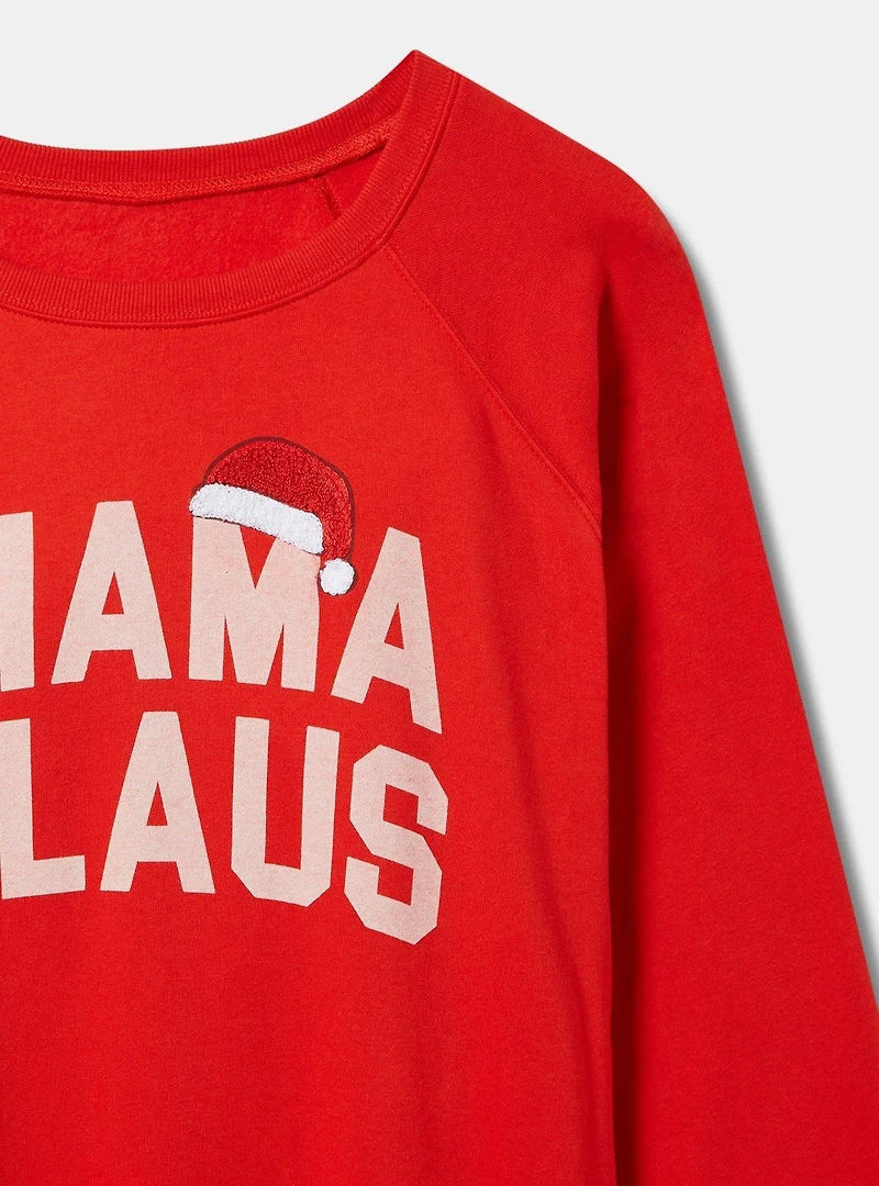 Mama Claus Classic Fit Cozy Fleece Sweatshirt