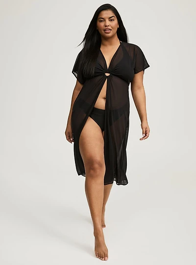Mesh O-Ring Swim Cover-Up