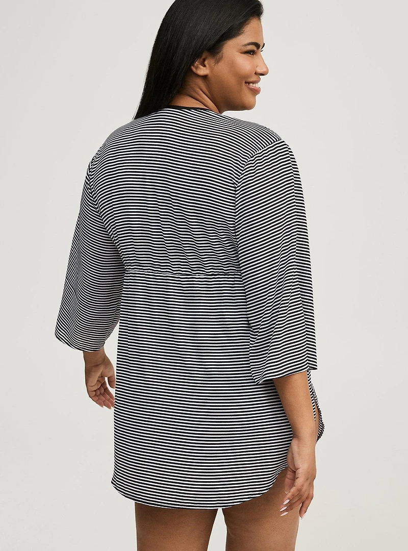 Shirttail Swim Cover-Up Kimono