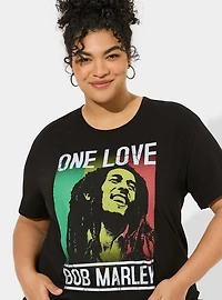 Bob Marley Relaxed Fit Cotton Crew Tunic Tee