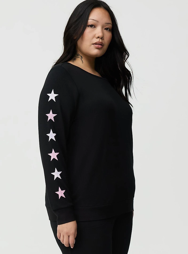 French Terry Pullover Lounge Sweatshirt