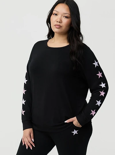 French Terry Pullover Lounge Sweatshirt
