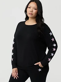 French Terry Pullover Lounge Sweatshirt