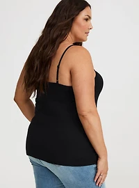 Lace Trim V-Neck Cami