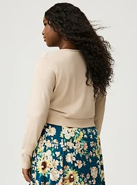 Fitted Long Sleeve Shrug Sweater