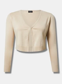 Fitted Long Sleeve Shrug Sweater