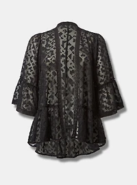 Flouncy Short Ruffle Kimono