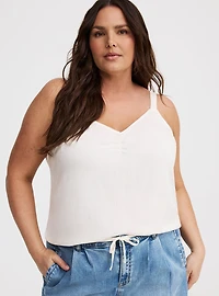 Ava Ruched V-Neck Cami