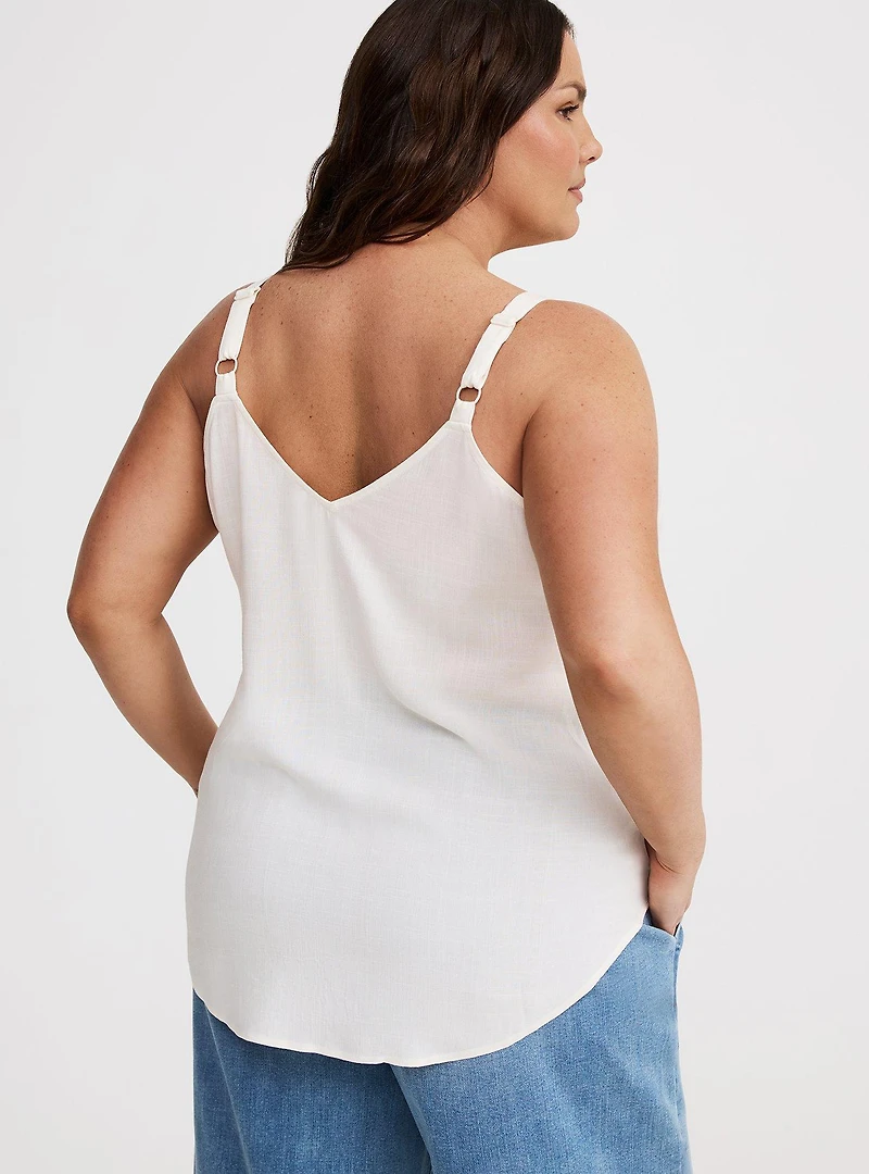 Ava Ruched V-Neck Cami