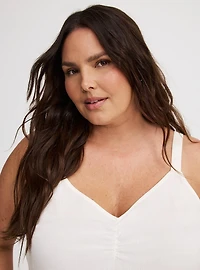 Ava Ruched V-Neck Cami