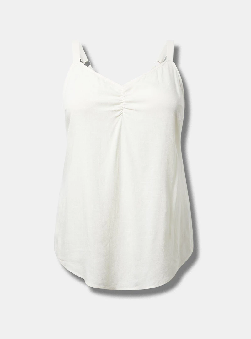 Ava Ruched V-Neck Cami