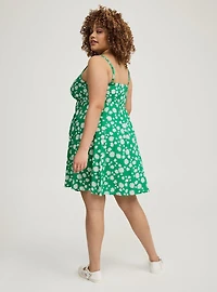 Mini Challis Skater Dress