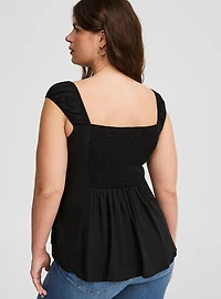 Peplum Challis Corset Top