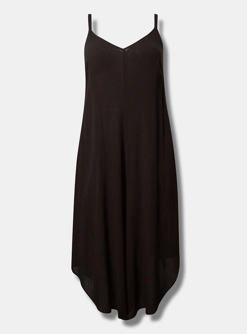 Drape Leg Jumpsuit Cover-Up