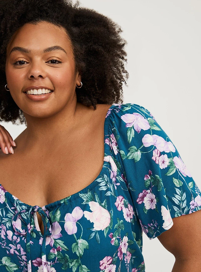 Flutter Short Sleeve Blouse