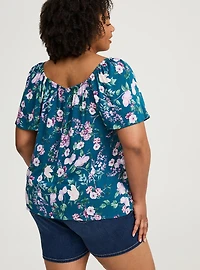 Flutter Short Sleeve Blouse