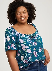 Flutter Short Sleeve Blouse