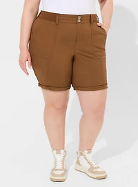 8'' Stretch Poplin Utility Short