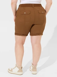 8'' Stretch Poplin Utility Short