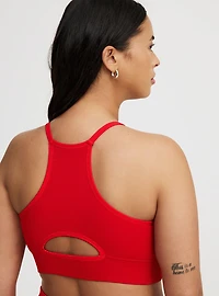 Seamless Rib High-Neck Bralette